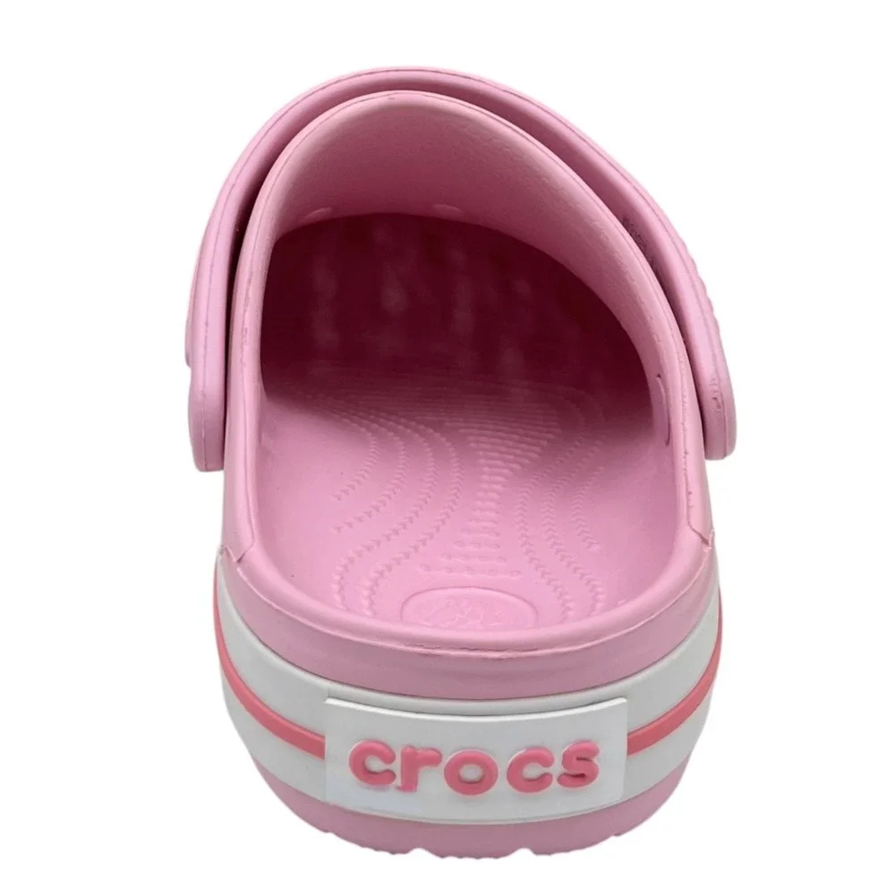 Crocs Big Girls Slip-on Clogs Size 2 (J2) Light Pink Water Friendly Lightweight